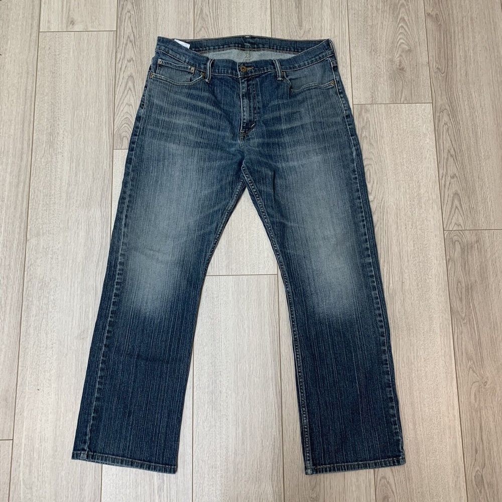 Levis Jeans Mens 36x30* Blue 514 Straight American Workwear Dark Wash Denim